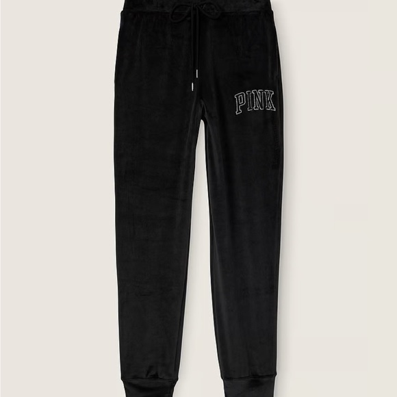 PINK
Varsity Velour Crewneck sweatshirt and High-Waist Velour Jogger. - Picture 10 of 11